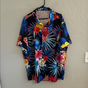 Floral Hummingbird Hawaiian Shirt for Men